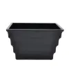 The manufacturer supplies 2-sized simple stepped square plastic flowerpots and melamine flowerpots details Picture